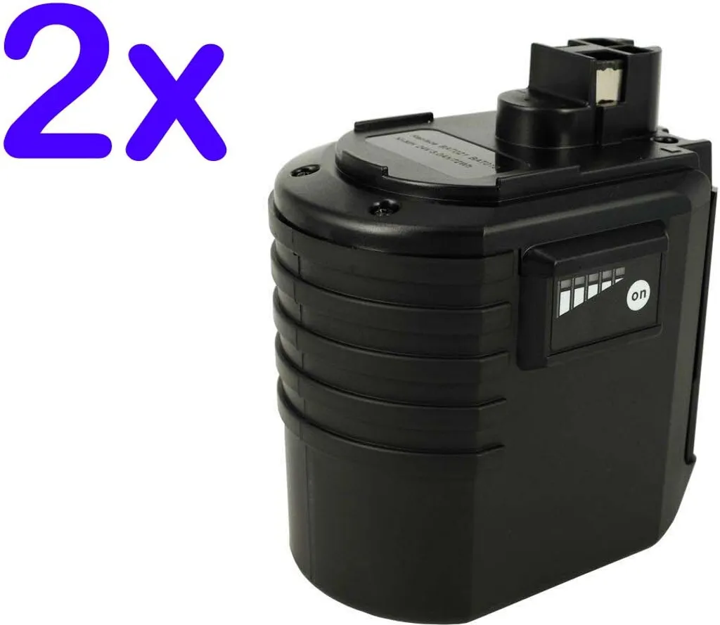2x Batteria ricaricabile PowerSmart 3000mAh per BOSCH / BERNER 2607335190, 2607335192, 2607335215, 2607335216, BAT019, BAT020, BAT021