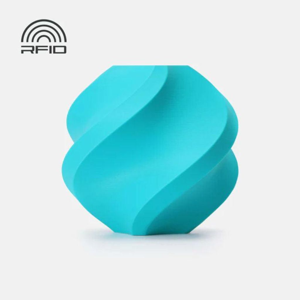 Bambu Lab PLA Basic Filament mit Spule 1kg Refill Türkis
