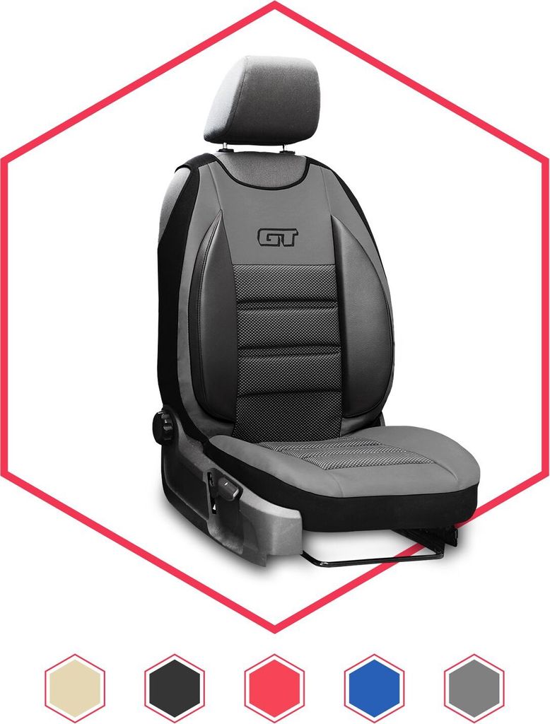 Sitzbezüge Auto Universal Schonbezug Autositzbezüge Sitzauflage für VW T6 Grau