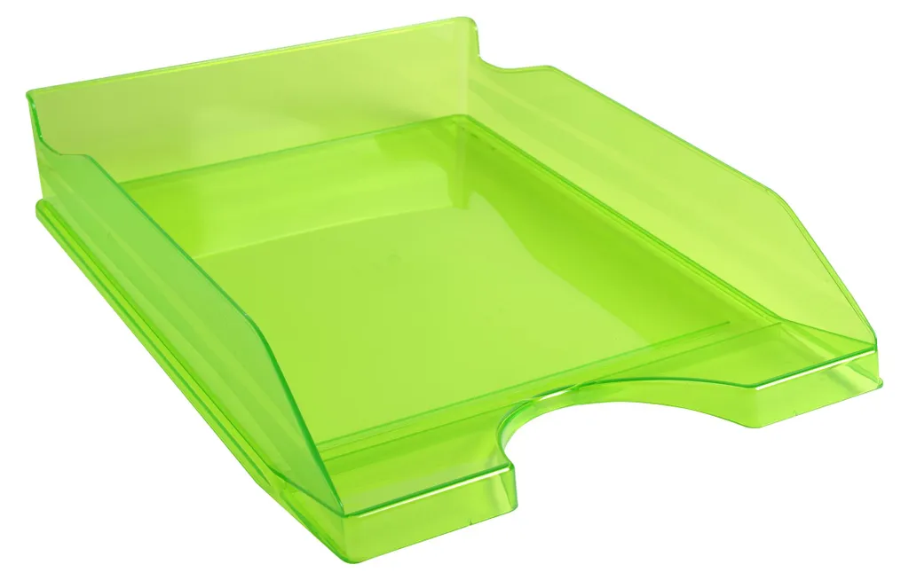 Exacompta Ecotray 12397D Lot de 10 Corbeilles à Courrier Vert Pomme