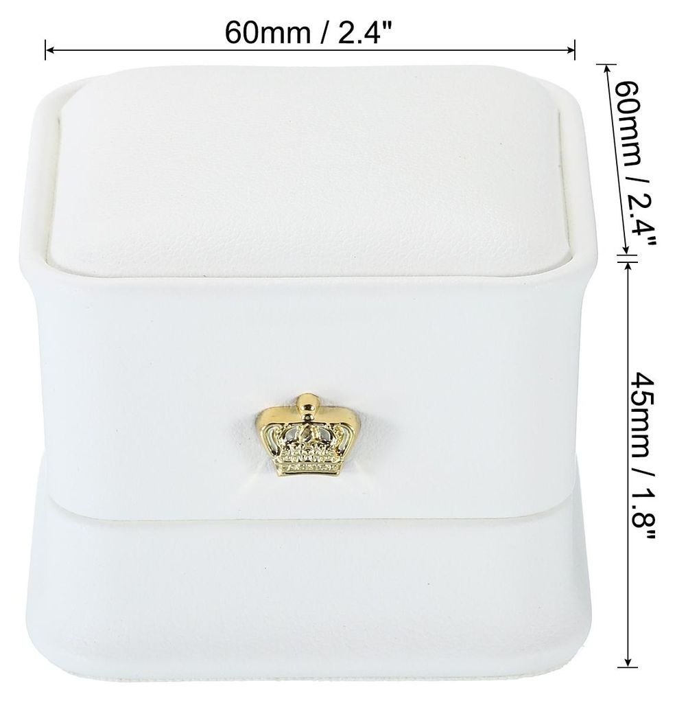 Samt Ringbox, 2er Pack Hochzeitsringbox Vintage Schmuckhalter fš¹r Verlobung, Antrag, Zeremonie, Jubil?um, Stil 4, Wei?