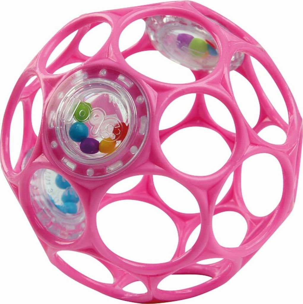 Chrastítko Oball Easy-Grasp Toy - růžové Obrázek produktu 