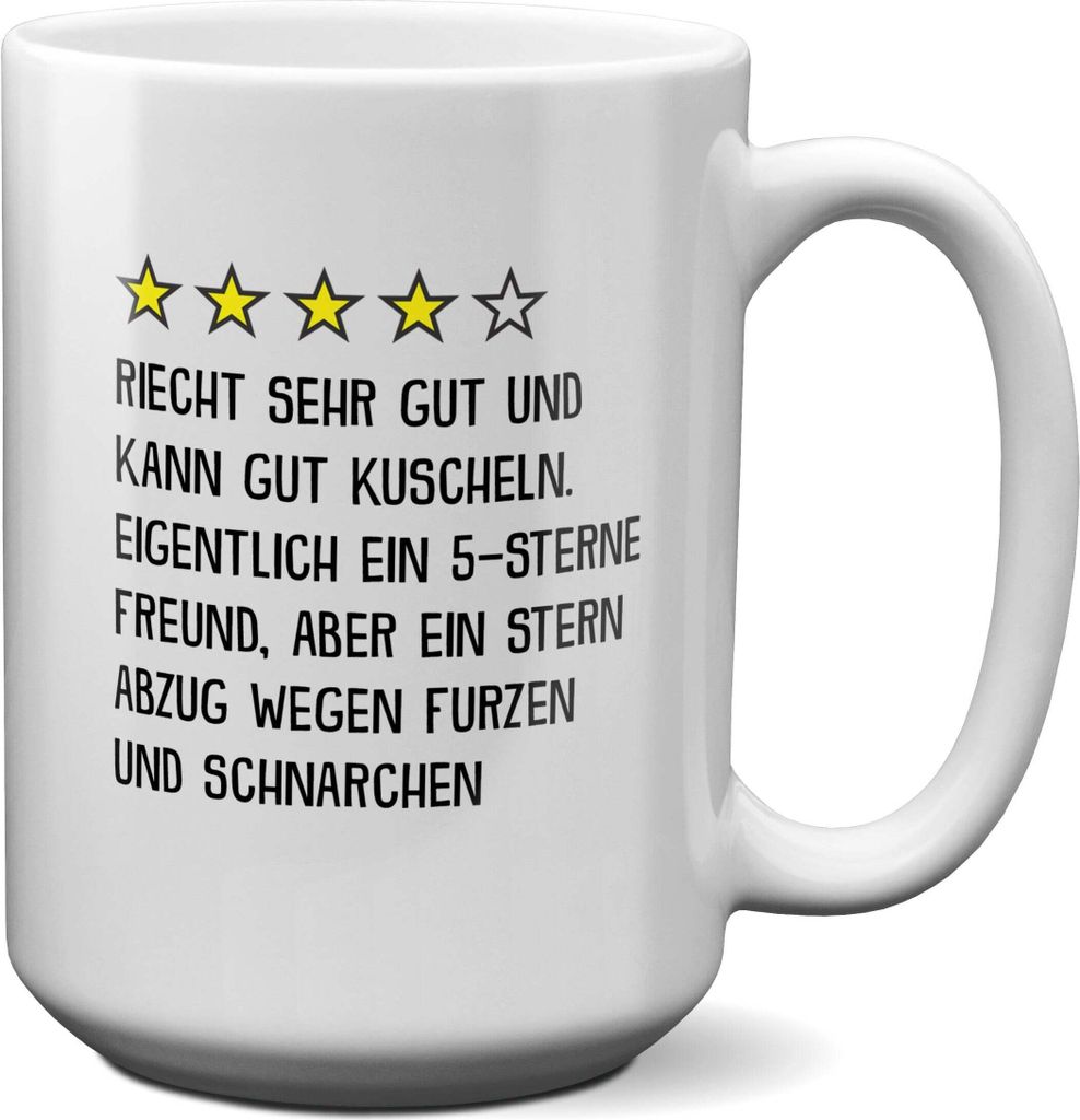22Feels XL Tasse Freund Geschenk Jahrestag für Ihn Valentinstag Männer 1 Jahr Weihnachten Geburtstag Beziehung Liebe Paar Kaffeetasse Haferl Gesc...