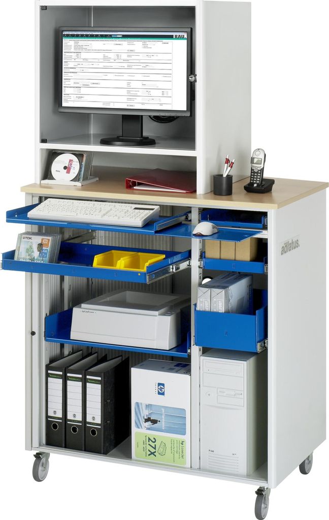 Rau Computer-Station 2675, B1030xT660xH1850mm