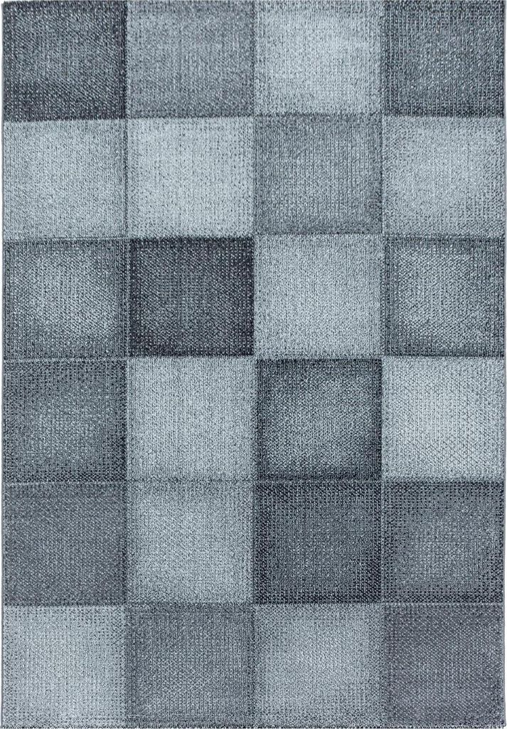 Kurzflor Teppich OTTAWA Grau 120 cm x 170 cm
