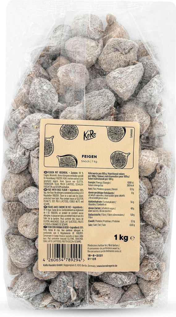 KoRo I Snack Feigen 1 kg Produktbild 