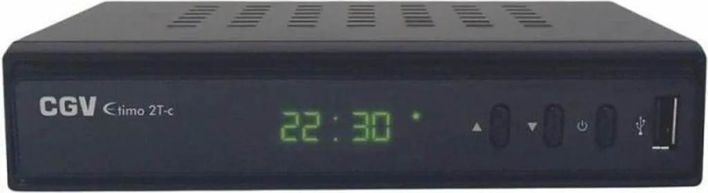 Décodeur TNT HD CGV ETIMO 2TC avec double tuner TV et port USB