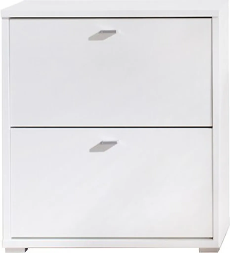 Rangement chaussures entrée pliable KINNEY blanc - Idéal petits appartements
