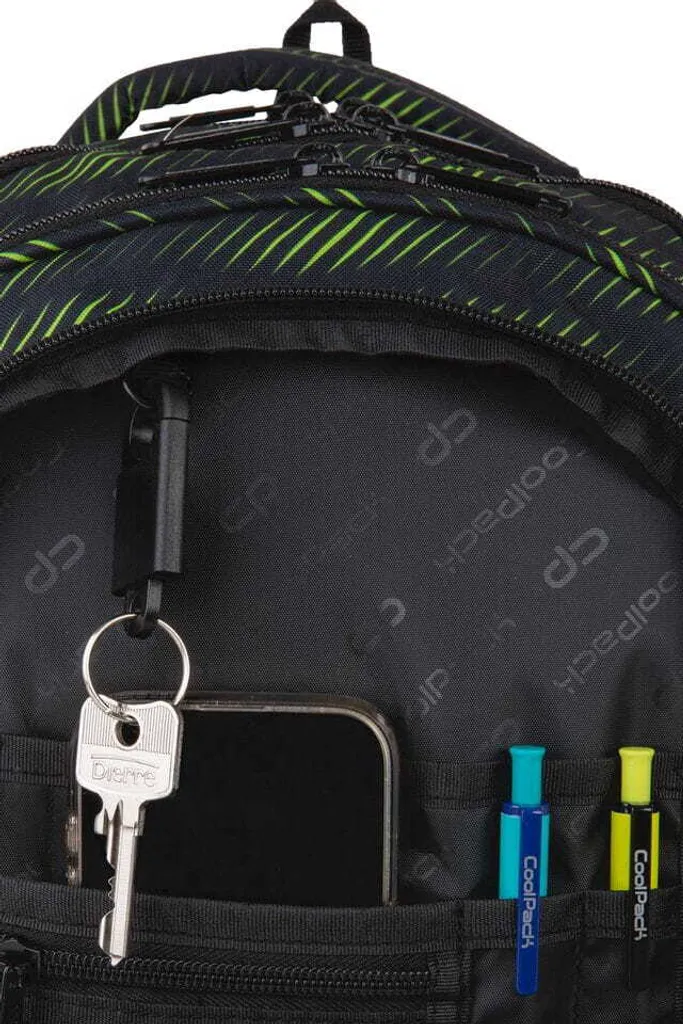 Sac à dos collège et lycée CoolPack Factor 18 Limeh - Idéal pour les cours - 8