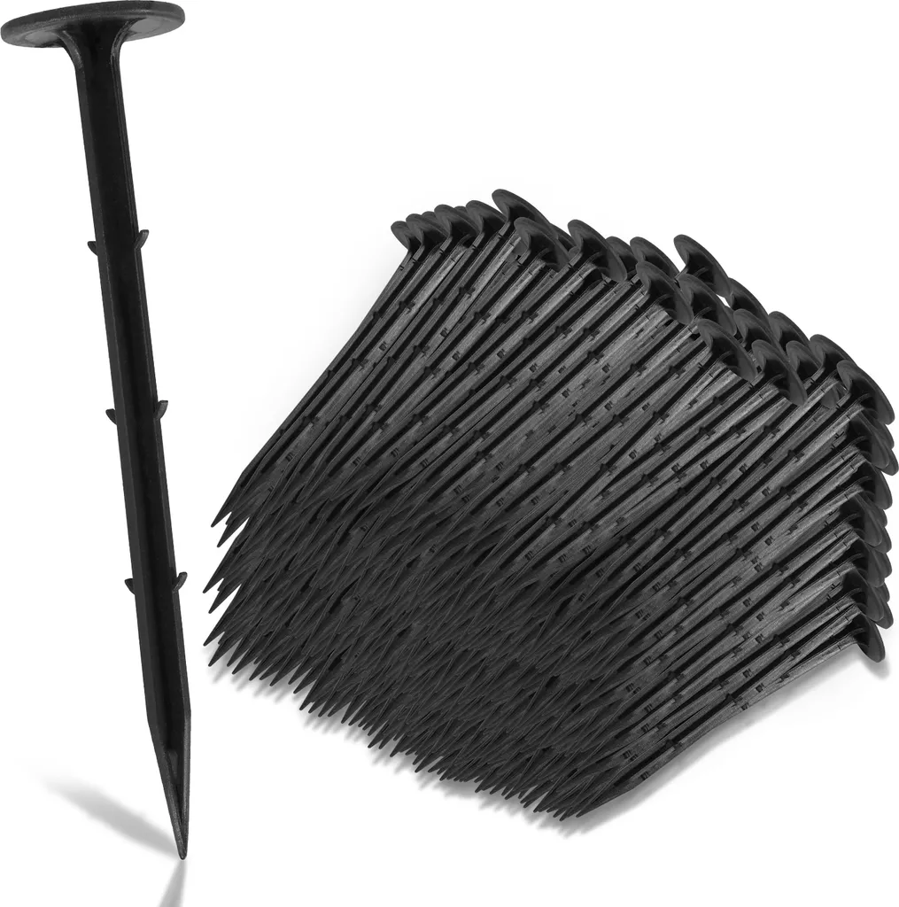 Ancoraggio Professionale 16cm per Giardino - 800 Picchetti in Plastica