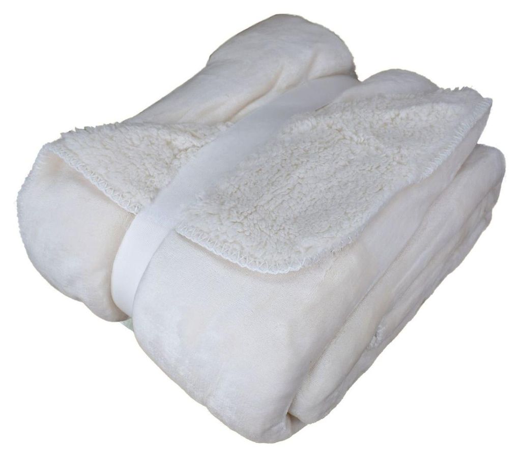 Kuscheldecke mit Flanell und Sherpa 150x200cm Kuscheldecke Produktbild 