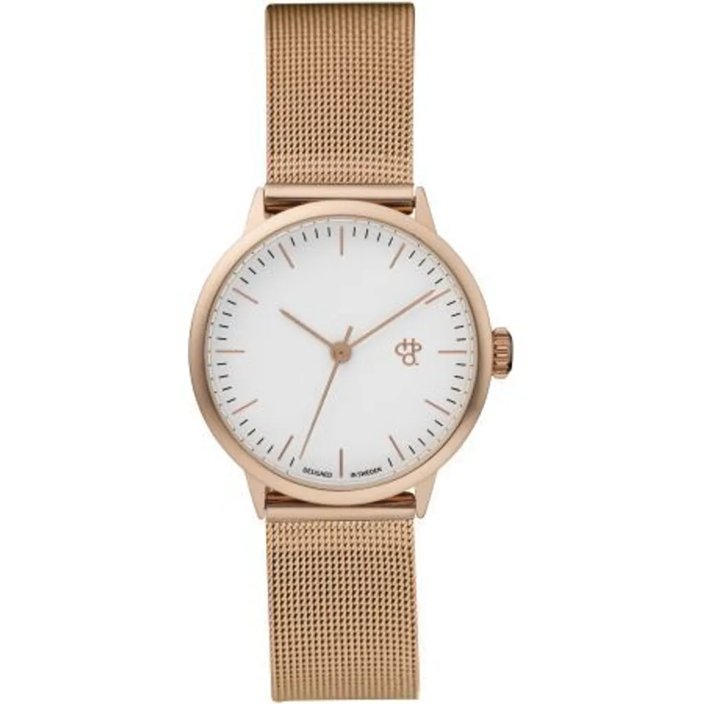Montre Analogique Blanche Universelle - Accessoire Mode Cadran Rose