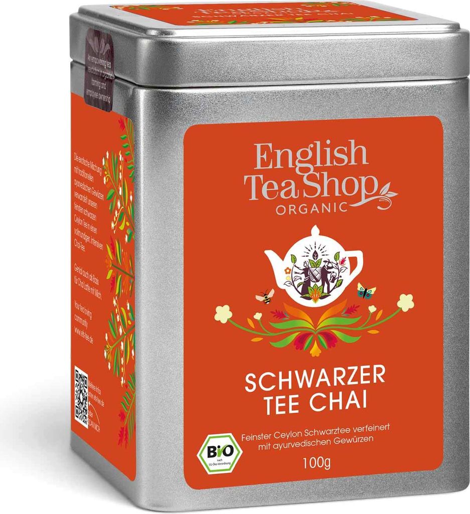 ETS - Schwarzer Tee Chai (Black Tea Chai), BIO, Loser Tee, 100g Dose