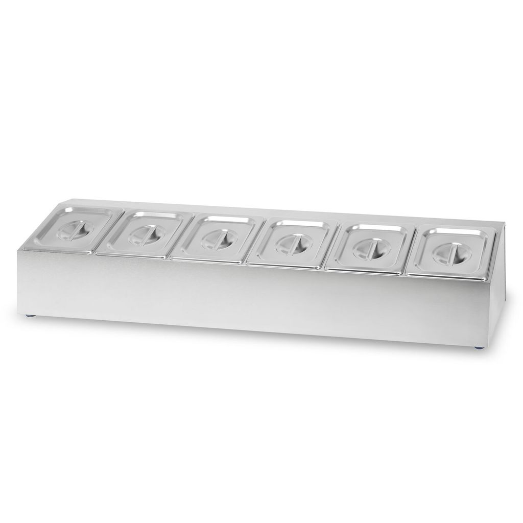 VERTES Zutatenbehälter 6 x 1/6 GN Gastronorm, Edelstahl, Produktbild 