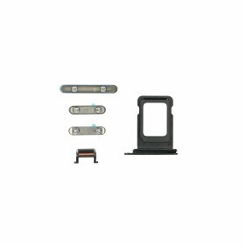 Tasten Set für iPhone 11 Pro Max Ersatz Stummschalttaste space grey