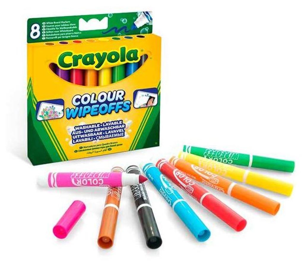 Crayola 03-8223, 8 kol., Czarny, Niebieski, Brązowy, Zdjęcie produktu 