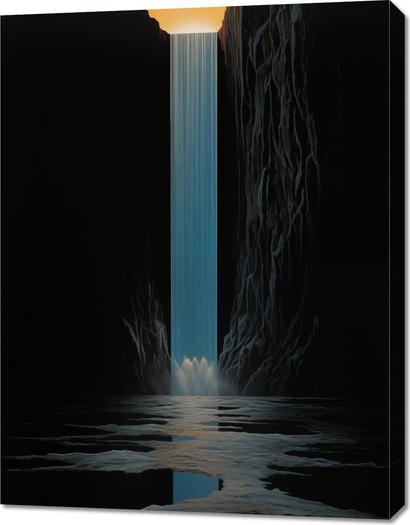 Bild 70x90cm Wasserfall des Lichts