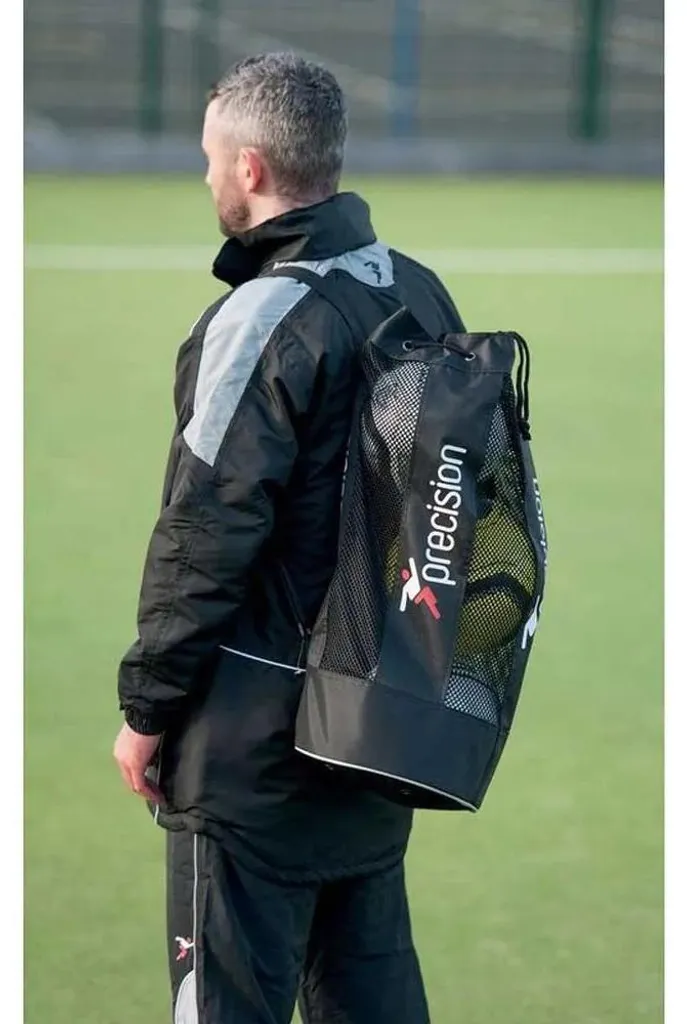 Filet de transport pour 3 ballons Precision noir - Sac de sport en nylon