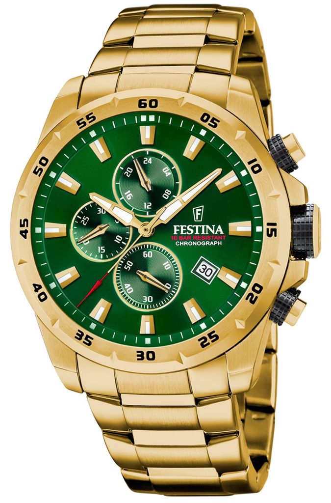 Zegarek męski FESTINA 20541/3 zielony sportowy do pływania Zdjęcie produktu 