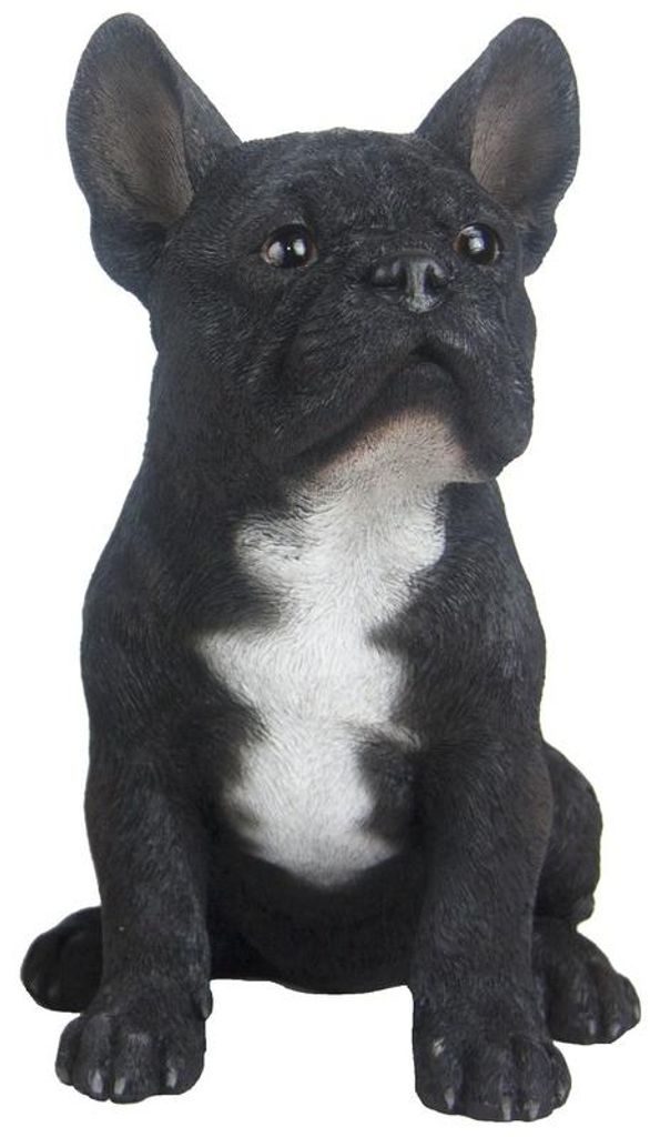 Gartenstatue Franzosische Bulldogge Hund - H29 cm - Produktbild 