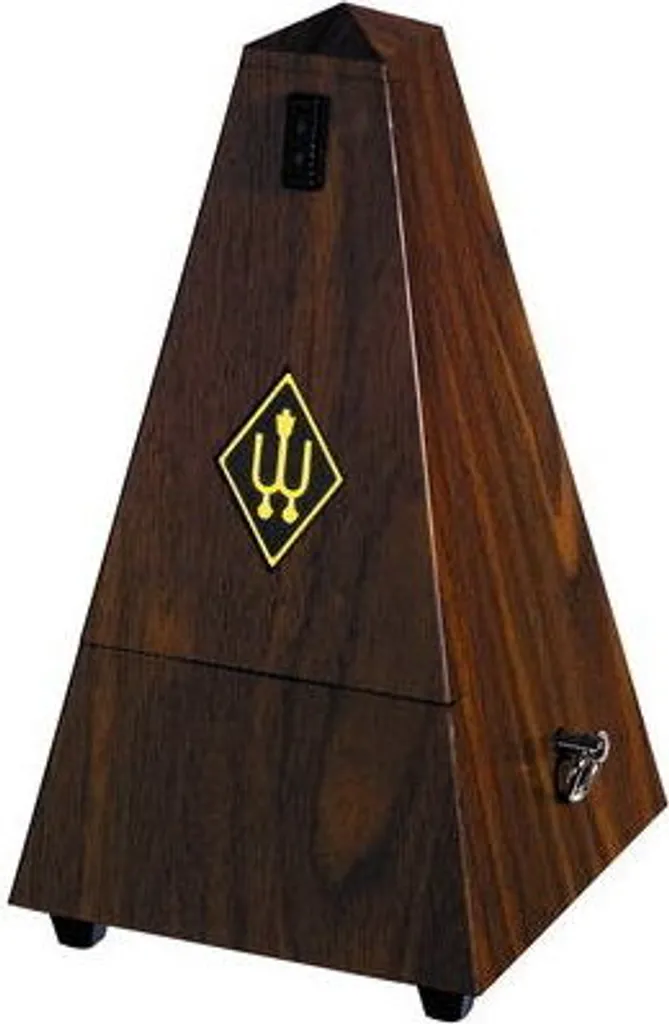 Métronome mécanique Wittner 845131 en bois véritable noyer aspect mat