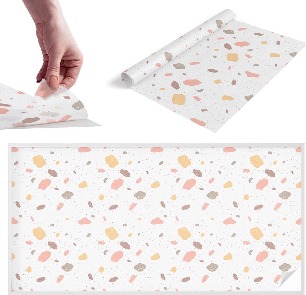 Buntglasfolie für Fenster – 100x200 cm – Stained-Glass-Fensterfolie, dekorativ & blickdicht – Selbstklebende Glasdekorfolie im Buntglas-Desi...