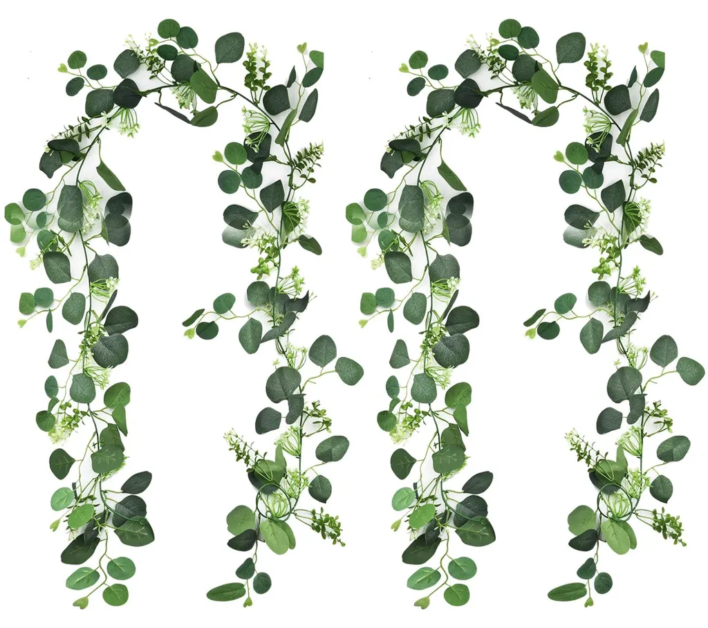 Guirlande Eucalyptus Artificielle 180cm - Déco Sans Entretien x2