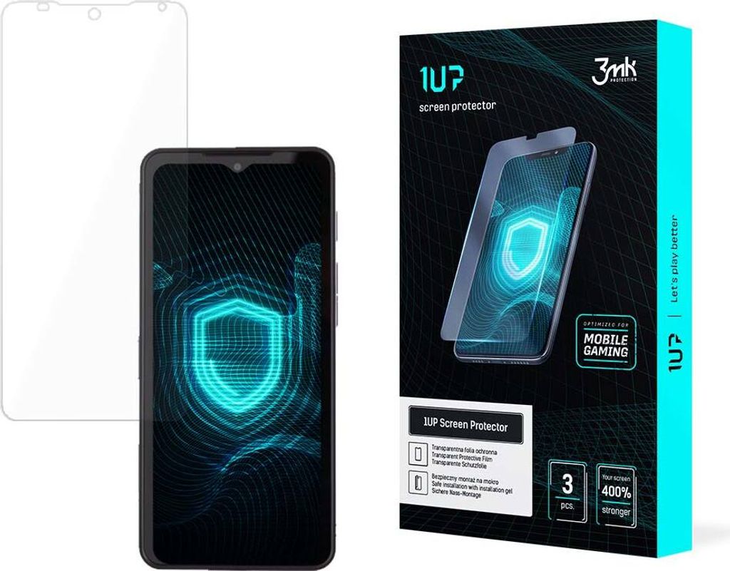 3mk Display Schutzfolie 1UP für CAT S75 transparent Gaming (3 Stück)