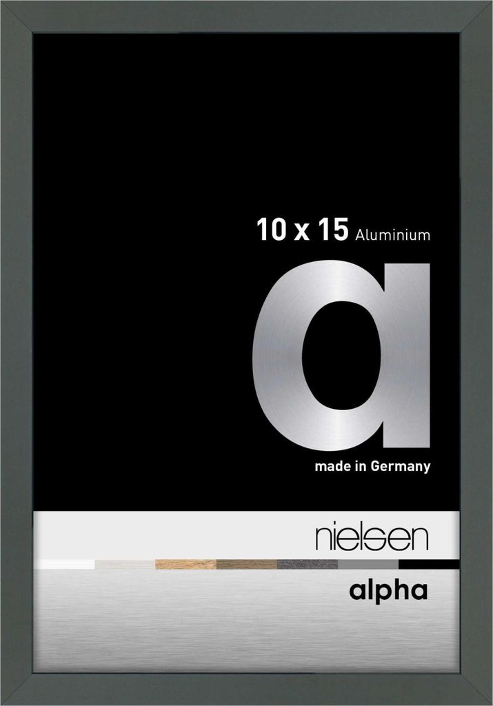 cornice nielsen in alluminio Alpha, 10x15 cm, platino Immagine del prodotto 