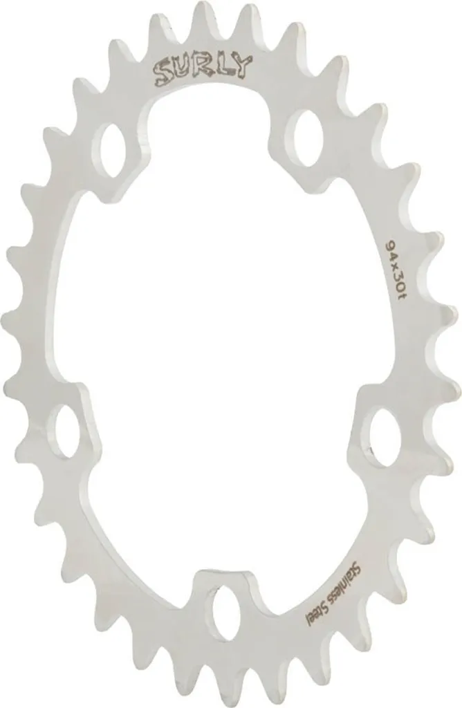 Plateau Inox Anti-Usure 32 Dents 94 BCD 5 Trous pour Pédalier 9V