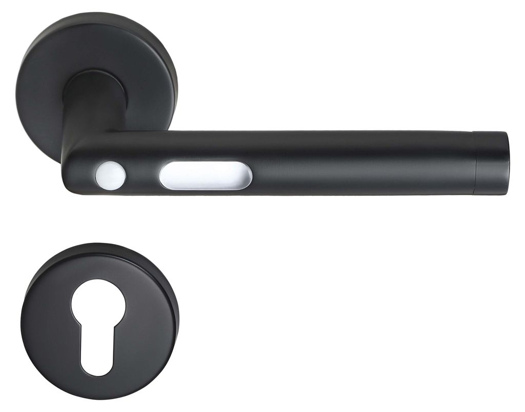 Orbit LED-Türgriff MeinTürgriff Türdrücker BB PZ WC schwarz Produktbild 