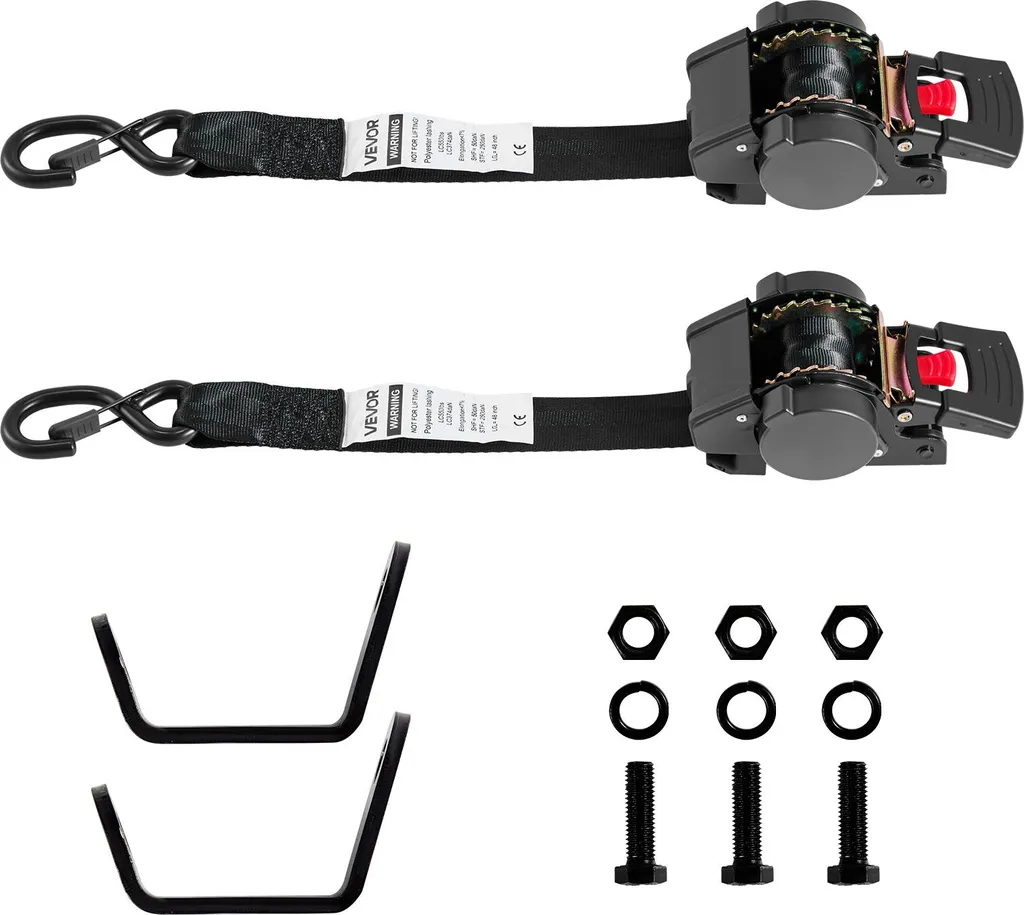 Sangle de Sécurité de Roue VEVOR pour Remorque SUV et Transport de Moto