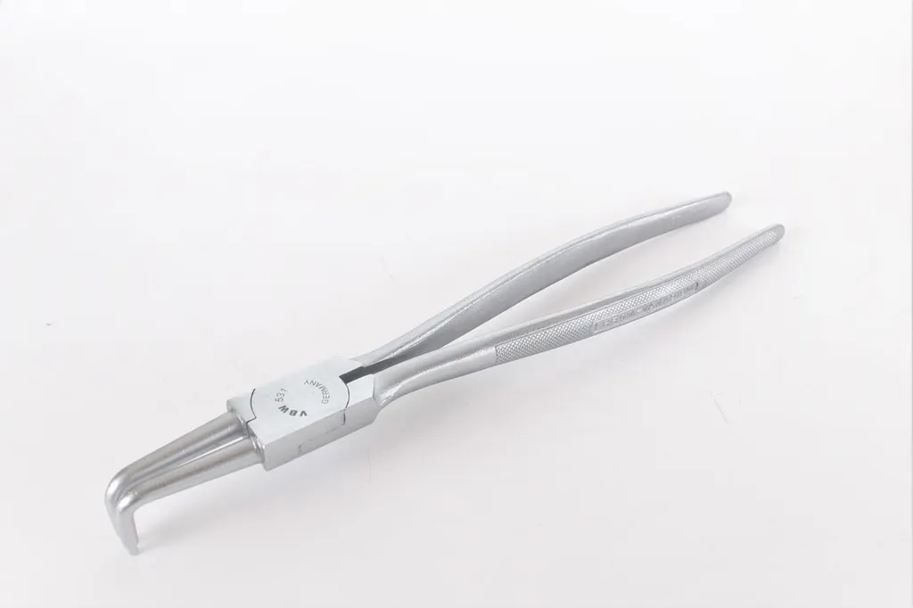 VBW Pince à circlips 300 mm coudée à 90° - Outil de précision pro