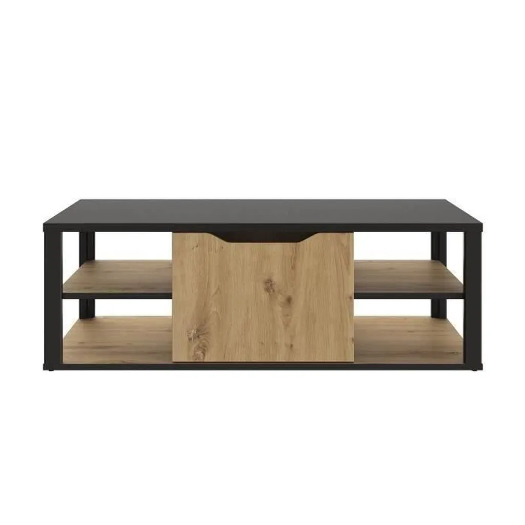 Table basse de salon avec niche centrale BUXTON - Qualité Française 100cm