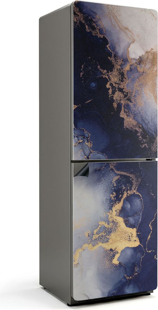 Abstraktes Muster mit Flecken – Magnetische Kühlschrank Abdeckung – Dekorfolie magnetisch Küche – Kühlschrank Magnet Deko – selbstkleben...