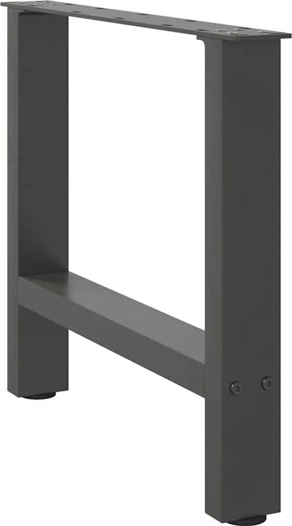 Set 2 Gambe Acciaio SYFAX™ Antracite 50x(42-43) cm per Tavolini