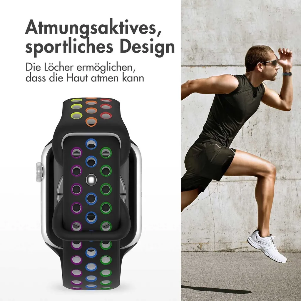 Watch Ultra - 49 mm, Watch Ultra 2 - 49 mm, Watch SE - 44 mm, Watch SE 2023 - 44 mm, Watch SE 2022 - 44 mm, Watch 9 - 45 mm, Watch 8 - 45 mm, Watch 7 - 45 mm, Watch 6 - 44 mm, Watch 5 - 44 mm, Watch 5 - 44 mm, Watch 4 - 44 mm, Watch 44 mm, Watch 42 mm, Watch 3 - 42 mm, Watch 2 - 42 mm, Watch 1 - 42 mm, Watch 10 - 46 mm Watch 10 - 46 mm Watch Band: imoshion Sport+ Band - 3