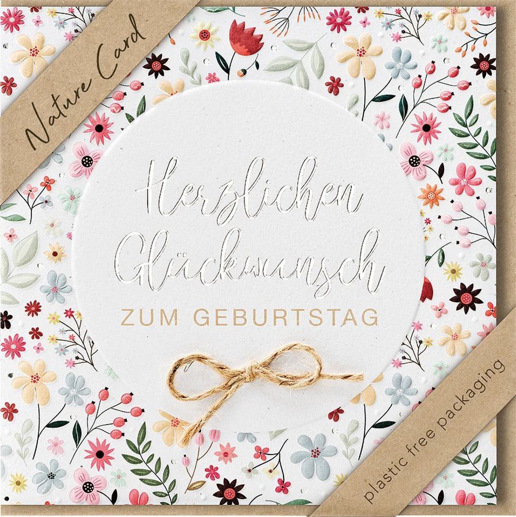 bsb 694005-2 Geburtstagskarte - Natur Card, inkl. Umschlag Produktbild 