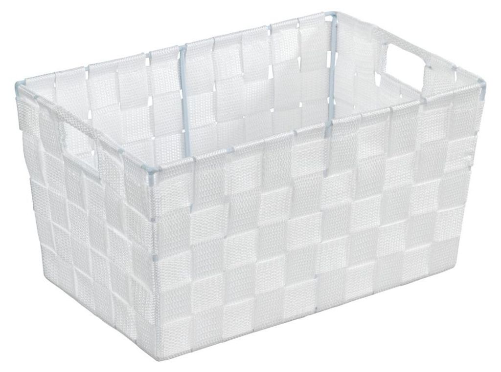 WENKO Úložný kôš ADRIA S Biely policový box Organizér Obrázok produktu 