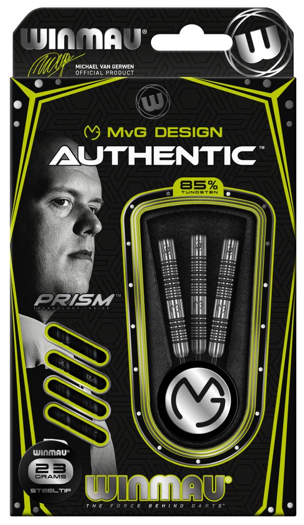 Winmau Dartpfeile Michael van Gerwen Authentic 23 Gramm Steeltip Set