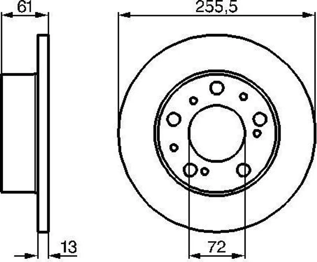 Disque de Frein Avant BOSCH pour Utilitaires C25 et J5 - Référence 0986478067