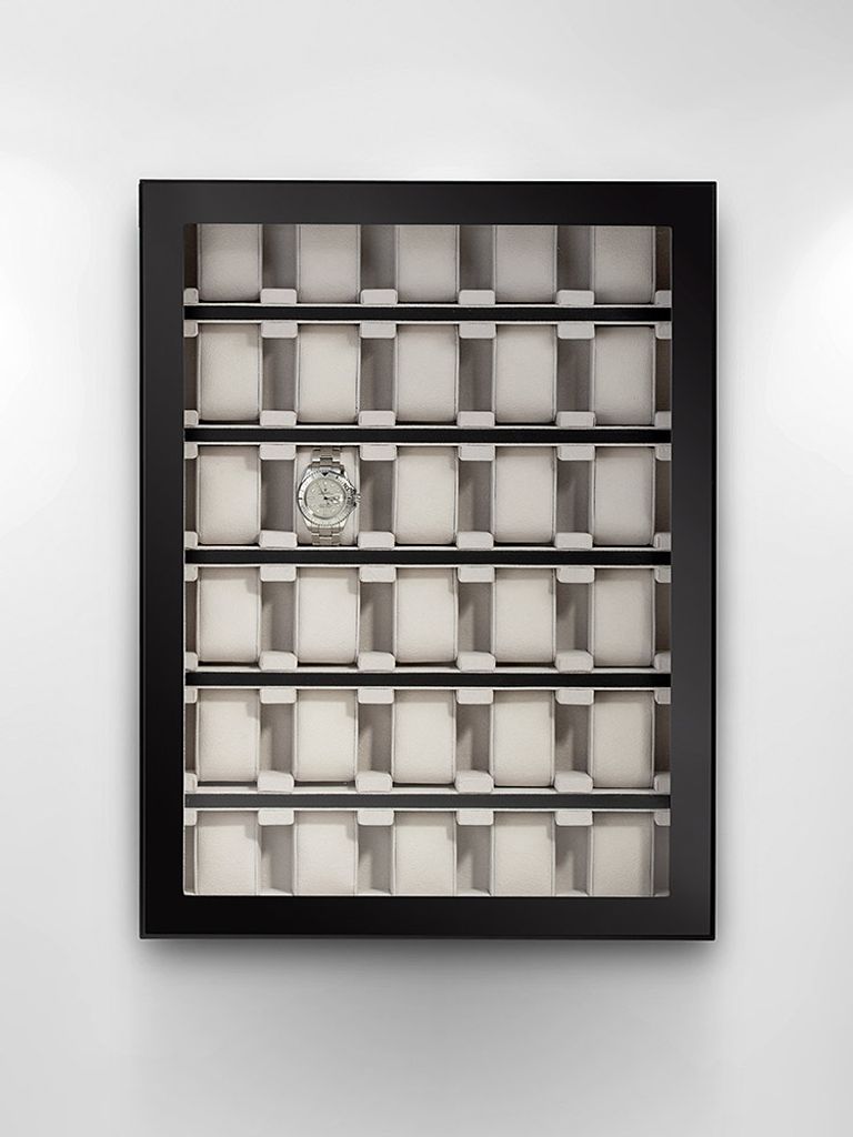 Rothenschild Uhrenvitrine RS-1100-30BL fuer 30 Uhren black Produktbild 