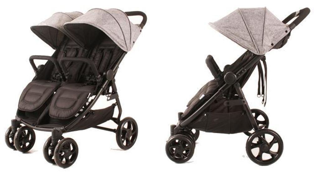 Kinderwagen für Zwillinge XINN Twin Kekk Grey