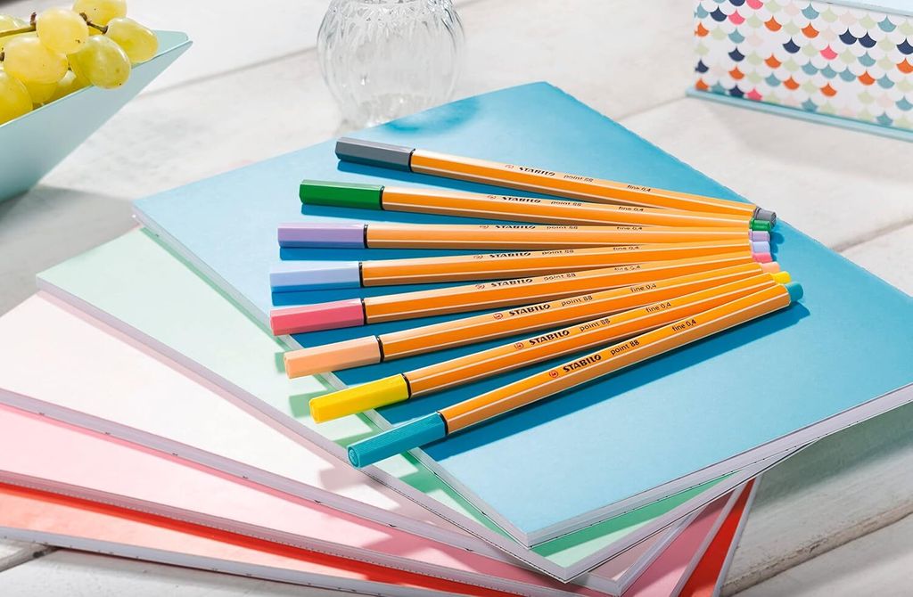 Stabilo Point 88 Fineliner Colore Lilla, Punta Metallo 0.4 Mm, Confezione Da 1 Penna