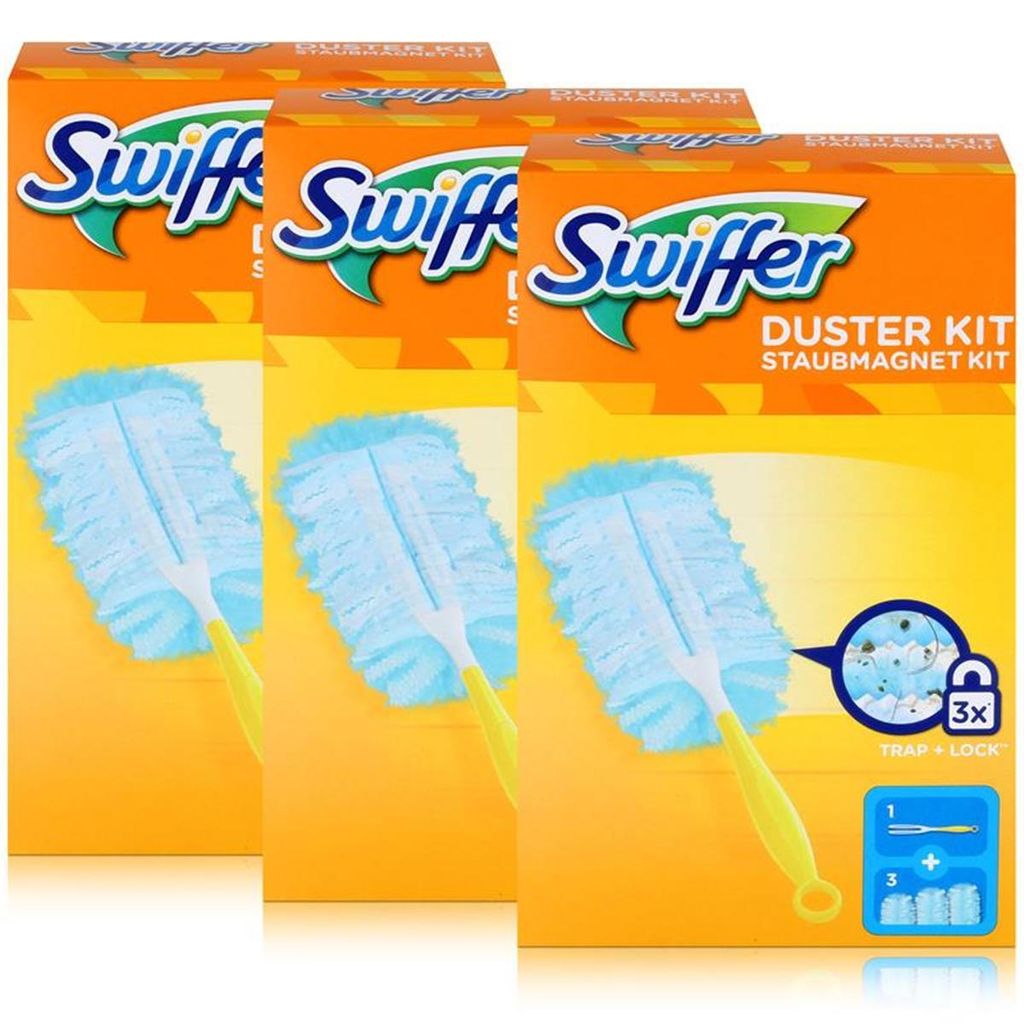 Swiffer Swiffer Staubmagnet Starterset - Griff + 3 Tücher Reinigungstücher