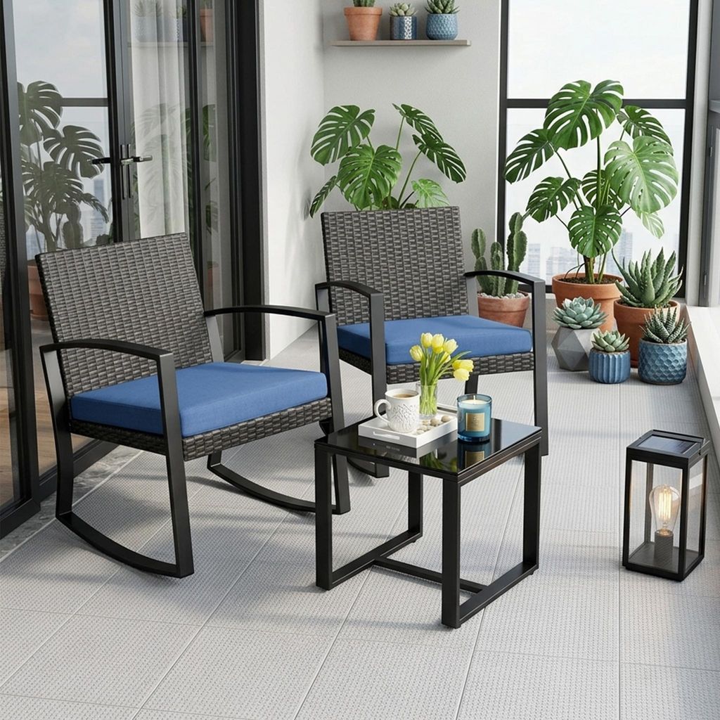 BEALIFE WR210 Balkon-set mit 2 Stühlen & Tisch | Produktbild 