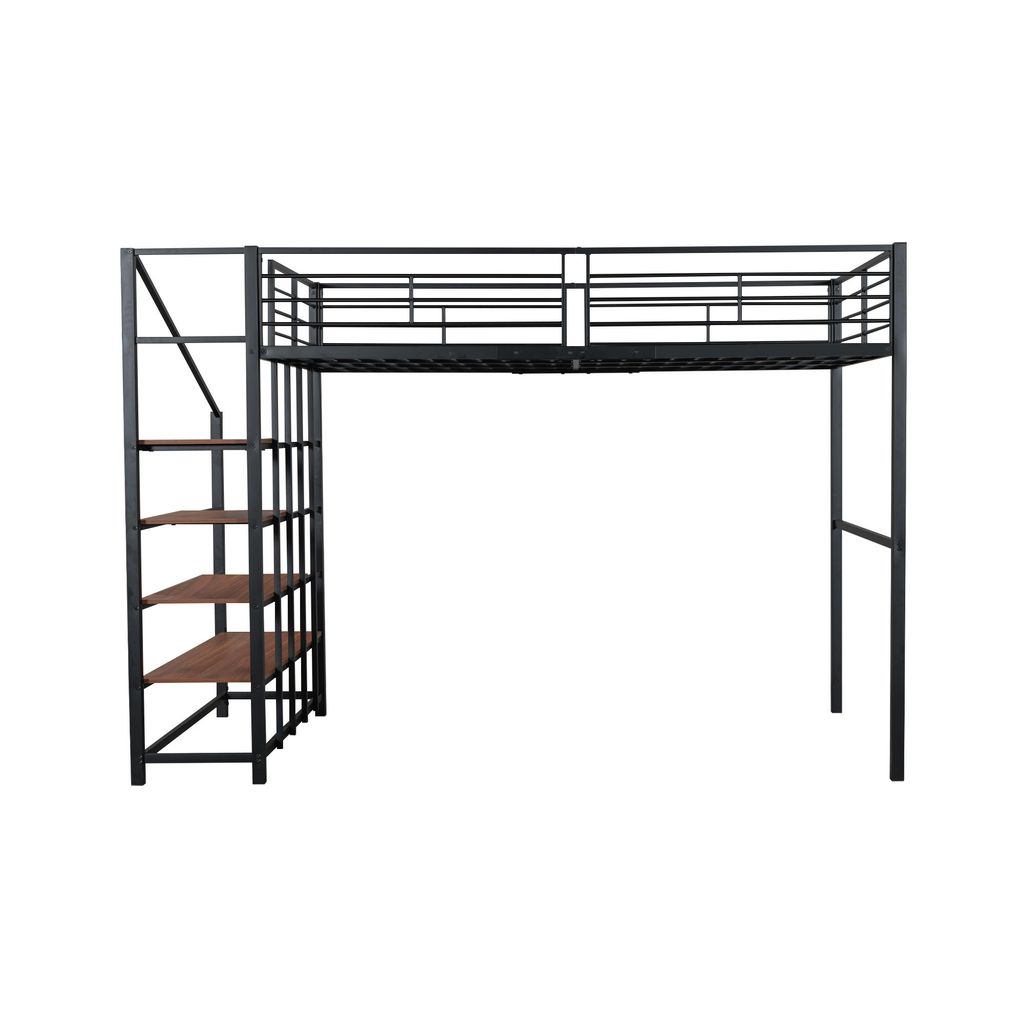 Łóżko na poddaszu Flieks 140x200cm ze schodami, łóżko Zdjęcie produktu 11
