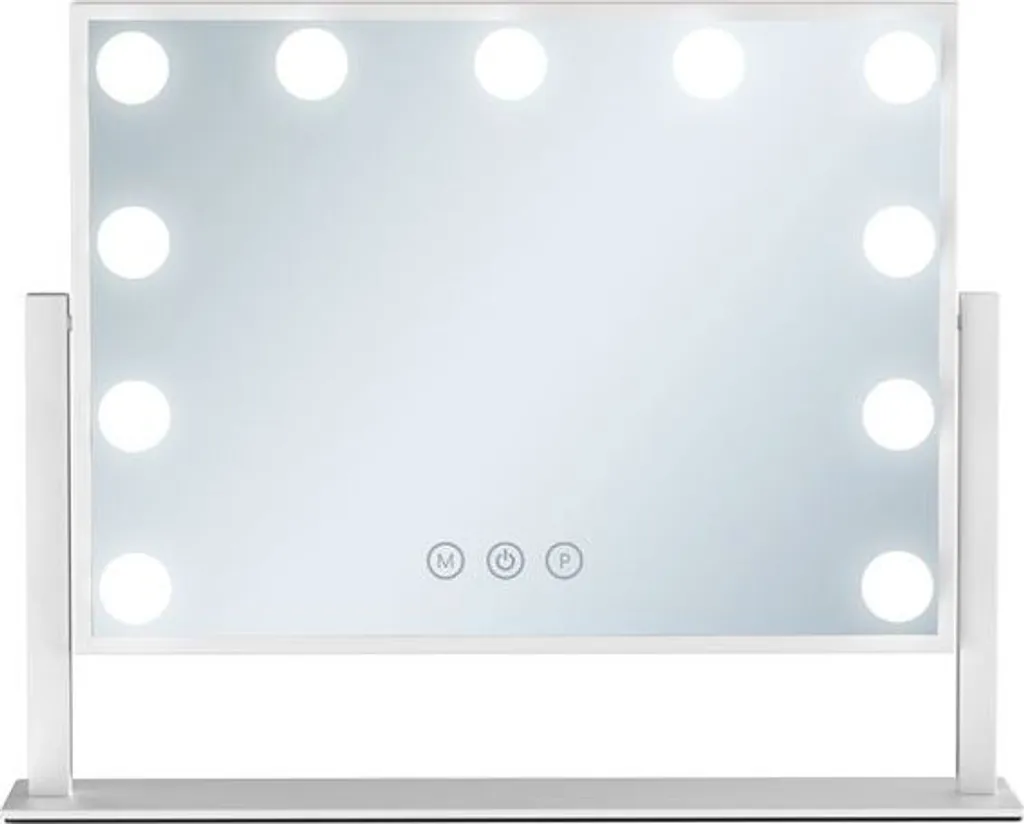 Miroir Hollywood Lumineux Blanc UNIQ Paris 11 LED pour Coiffeuse