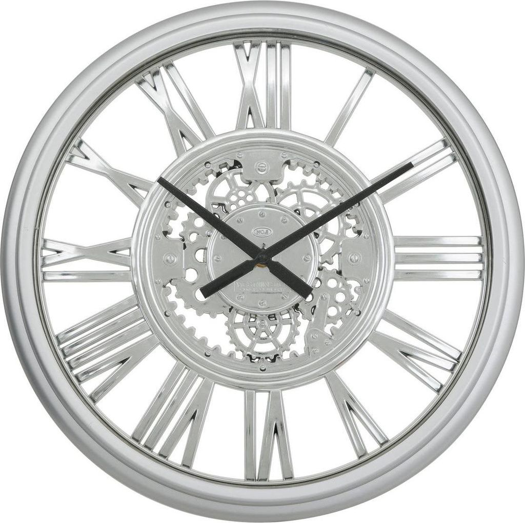 Uurwerk Ricky Silber, diameter 40 cm - Atmosphera, Productafbeelding 