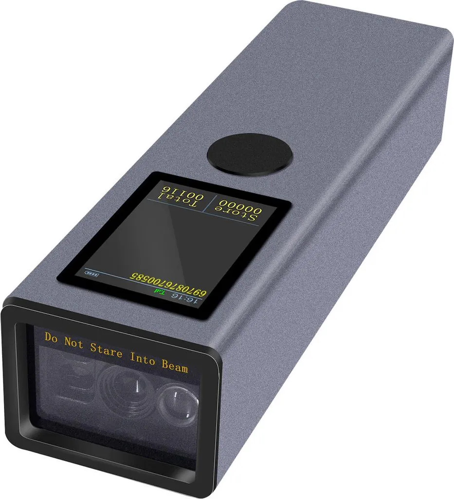 Douchette QR Code 2D Sans Fil Bluetooth avec Écran et Retour Vibration